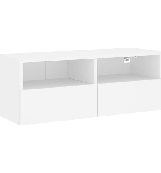 TV-Wandschrank Weiß 80x30x30 cm Holzwerkstoff