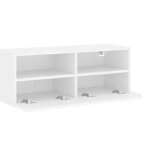 TV-Wandschrank Weiß 80x30x30 cm Holzwerkstoff