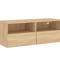 TV-Wandschrank Sonoma-Eiche 80x30x30 cm Holzwerkstoff