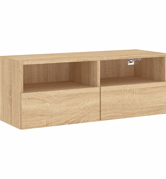 TV-Wandschrank Sonoma-Eiche 80x30x30 cm Holzwerkstoff