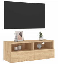 TV-Wandschrank Sonoma-Eiche 80x30x30 cm Holzwerkstoff