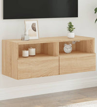 TV-Wandschrank Sonoma-Eiche 80x30x30 cm Holzwerkstoff