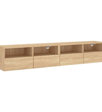 TV-Wandschränke 2 Stk. Sonoma-Eiche 80x30x30 cm Holzwerkstoff