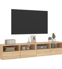 TV-Wandschränke 2 Stk. Sonoma-Eiche 80x30x30 cm Holzwerkstoff