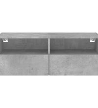 TV-Wandschrank Betongrau 80x30x30 cm Holzwerkstoff