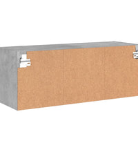 TV-Wandschrank Betongrau 80x30x30 cm Holzwerkstoff