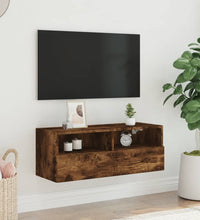 TV-Wandschrank Räuchereiche 80x30x30 cm Holzwerkstoff