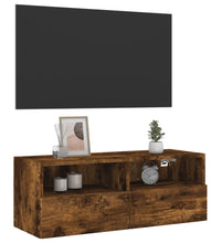 TV-Wandschrank Räuchereiche 80x30x30 cm Holzwerkstoff