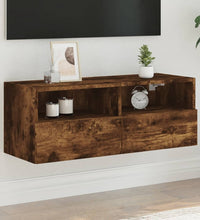 TV-Wandschrank Räuchereiche 80x30x30 cm Holzwerkstoff