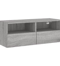 TV-Wandschrank Grau Sonoma 80x30x30 cm Holzwerkstoff