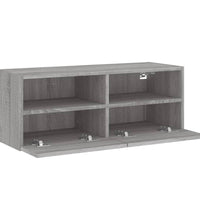 TV-Wandschrank Grau Sonoma 80x30x30 cm Holzwerkstoff