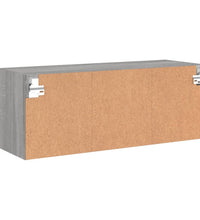 TV-Wandschrank Grau Sonoma 80x30x30 cm Holzwerkstoff