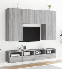 TV-Wandschränke 2 Stk. Grau Sonoma 80x30x30 cm Holzwerkstoff