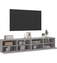 TV-Wandschränke 2 Stk. Grau Sonoma 80x30x30 cm Holzwerkstoff