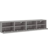 TV-Wandschränke 2 Stk. Grau Sonoma 80x30x30 cm Holzwerkstoff