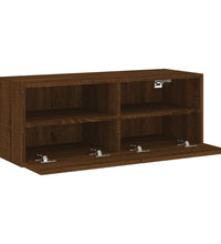 TV-Wandschrank Braun Eiche-Optik 80x30x30 cm Holzwerkstoff