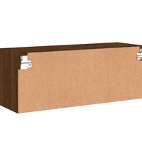 TV-Wandschrank Braun Eiche-Optik 80x30x30 cm Holzwerkstoff