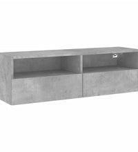 TV-Wandschrank Betongrau 100x30x30 cm Holzwerkstoff