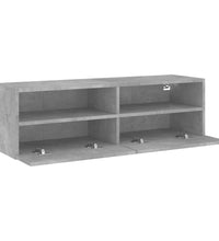 TV-Wandschrank Betongrau 100x30x30 cm Holzwerkstoff