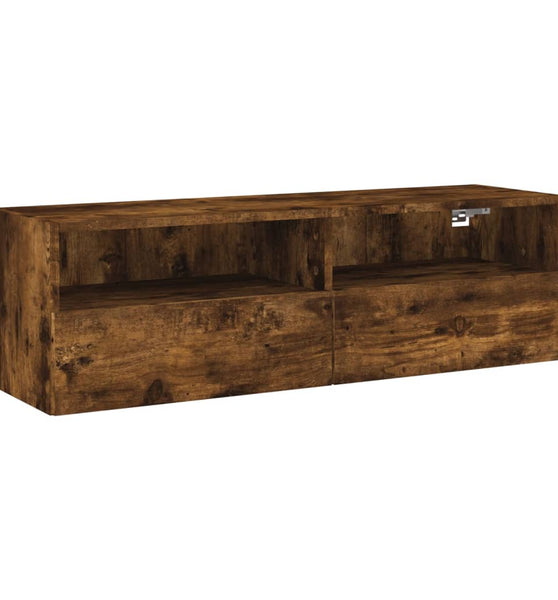 TV-Wandschrank Räuchereiche 100x30x30 cm Holzwerkstoff