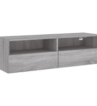 TV-Wandschrank Grau Sonoma 100x30x30 cm Holzwerkstoff