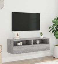 TV-Wandschrank Grau Sonoma 100x30x30 cm Holzwerkstoff