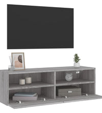 TV-Wandschrank Grau Sonoma 100x30x30 cm Holzwerkstoff