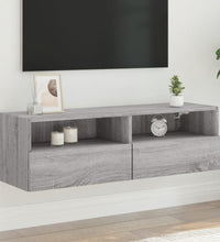 TV-Wandschrank Grau Sonoma 100x30x30 cm Holzwerkstoff