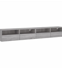 TV-Wandschränke 2 Stk. Grau Sonoma 100x30x30 cm Holzwerkstoff