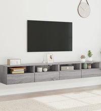 TV-Wandschränke 2 Stk. Grau Sonoma 100x30x30 cm Holzwerkstoff