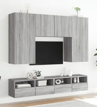 TV-Wandschränke 2 Stk. Grau Sonoma 100x30x30 cm Holzwerkstoff