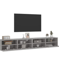 TV-Wandschränke 2 Stk. Grau Sonoma 100x30x30 cm Holzwerkstoff