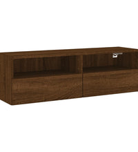 TV-Wandschrank Braun Eiche-Optik 100x30x30 cm Holzwerkstoff