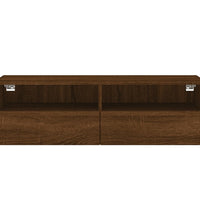 TV-Wandschrank Braun Eiche-Optik 100x30x30 cm Holzwerkstoff