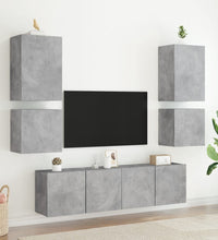 TV-Wandschrank Betongrau 40,5x30x40 cm Holzwerkstoff