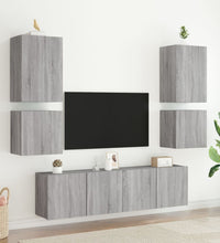 TV-Wandschränke 2 Stk. Grau Sonoma 40,5x30x40 cmm Holzwerkstoff