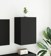 TV-Wandschrank Schwarz 40,5x30x60 cm Holzwerkstoff
