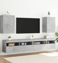 TV-Wandschrank Betongrau 40,5x30x60 cm Holzwerkstoff