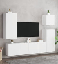 TV-Wandschrank Weiß 40,5x30x90 cm Holzwerkstoff