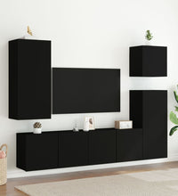 TV-Wandschrank Schwarz 40,5x30x90 cm Holzwerkstoff