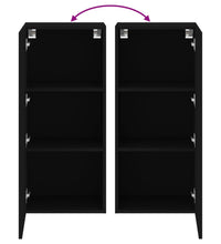 TV-Wandschrank Schwarz 40,5x30x90 cm Holzwerkstoff