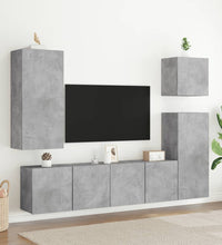 TV-Wandschrank Betongrau 40,5x30x90 cm Holzwerkstoff