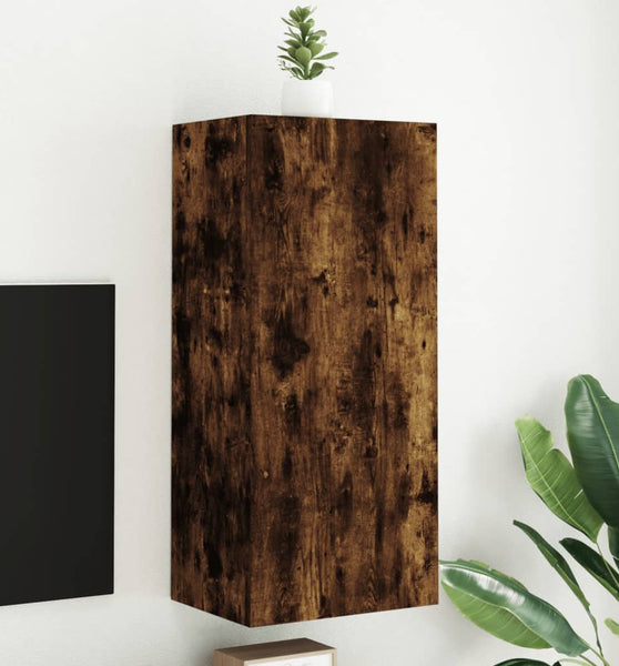 TV-Wandschrank Räuchereiche 40,5x30x90 cm Holzwerkstoff