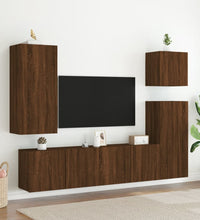 TV-Wandschrank Braun Eiche-Optik 40,5x30x90 cm Holzwerkstoff