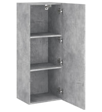 TV-Wandschrank Betongrau 40,5x30x102 cm Holzwerkstoff