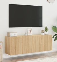 TV-Wandschränke 2 Stk. Sonoma-Eiche 60x30x41 cm