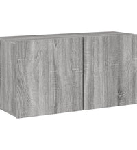 TV-Wandschrank Grau Sonoma 80x30x41 cm