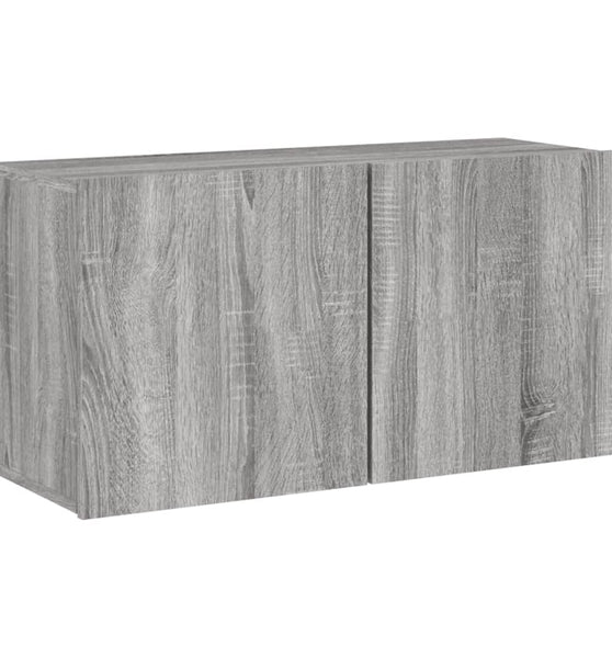 TV-Wandschrank Grau Sonoma 80x30x41 cm