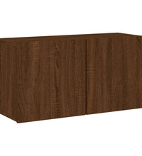 TV-Wandschrank Braun Eichen-Optik 80x30x41 cm