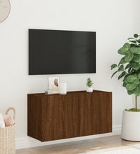 TV-Wandschrank Braun Eichen-Optik 80x30x41 cm
